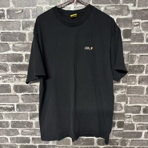 Golf Wang tee shirt black short sleeve multicolor logo